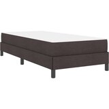  Postelja z vzmetnico z vzmetnico Temno rjava 90 x 190 cm blago | Shoptok.si