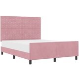vidaXL Postelja Roza 160x200 cm Žamet, (22049867) | Shoptok.si
