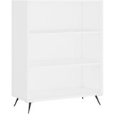 Maison Chic Knjižna omara - Knjižni regal bela 69,5x32,5x90 cm inženirski les, (21724854) Cene
