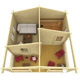 Male kuće Sauna kućica OTTO 500 × 483 cm sa šindrom | shoptok.hr
