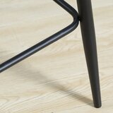  Set od 2 barske stolice moderan dizajn mekano sjedalo čelični okvir 42 x 47 x 105 cm zelena | shoptok.hr