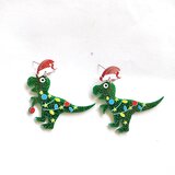 Dardanar Božični uhani Kreativni akrilni uhani (dinozavri), (21086123) | Shoptok.si