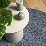  Čupavi moderni tepih s visokim vlaknima plavi Ø 100 cm | shoptok.hr