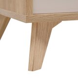 Mömax Nizka Omarica Stirling, Barva Hrasta, Sivobež | Shoptok.si