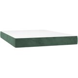  Madrac s oprugama srednje tvrdoće tamnozeleni 120x210x20 cm baršunasti | shoptok.hr
