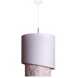  Duolla - Visilica na sajli PARIS 1xE27/15W/230V prečnik 40 cm bela/bež | Eponuda.com