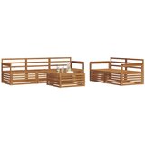  Set vanjskih sofa 6 kom. Prirodna Čvrsto drvo akacije | shoptok.hr