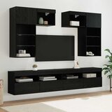 vidaXL TV stenske enote 6 pcs Umetni hrast 100 x 30 x 40 cm | Shoptok.si