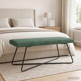  Klupa Morska zelena 110 x 40 x 45 cm Baršun | Eponuda.ba