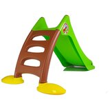 Lean_Toys Vrtni tobogan z lestvijo za otroke 424 zeleno-rjav | Shoptok.si