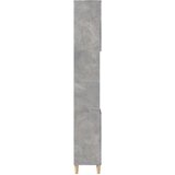vidaXL Kopalniška omarica betonsko siva 30x30x190 cm inženirski les | Shoptok.si