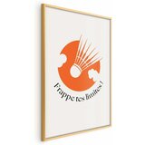  Plakat - Shuttlecock Against the Orange Sun 29.7x42 Zlatni okvir | shoptok.hr