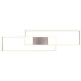  LED stropna svetilka z daljinskim upravljalnikom/zatemnitvena v srebrni barvi 28x100 cm Albany | Shoptok.si