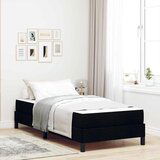 vidaXL Krevet s opruga kutije Ostalo Crna 90 x 200 cm tkanina | shoptok.hr