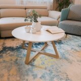 Kondela Klubska mizica, bela/naravna, INFERO | Shoptok.si