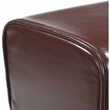  Klupa Tamno smeđa 110 x 30 x 45 cm Prava koža | shoptok.hr