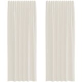vidaXL Voile zavese z zavihkom Top 2 kosa krem, (21827220) | Shoptok.si