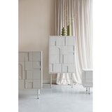 White Label Svetlo siva omarica 70x140x40 cm Funk – | Shoptok.si