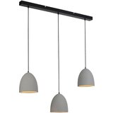 PAUL NEUHAUS Moderne hanglamp zwart met grijs beton 3-lichts - Eton | Shoptok.si