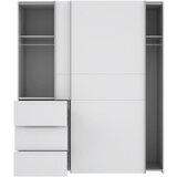 CARRYHOME omara z drsnimi vrati, bela | Shoptok.si