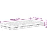  Madrac od pjene H2 i H3 75 x 190 cm Bijela | shoptok.hr