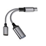INF Vsestranski pretvornik Type-C v USB s podporo za polnjenje Grey, (5000291396) | Shoptok.si