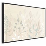  Plakat - Pastel-Beige Meadow 30x21 Crni okvir | shoptok.hr