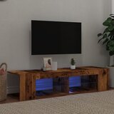Furnova TV omarica z LED starinski les 135x39x30 cm inženirski les, (21923175) Cene