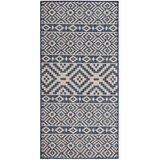  tepih ravnog tkanja 80 x 150 cm plave pruge | shoptok.hr
