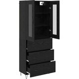 Highboard Crni hrast 69,5 x 34 x 90 cm Konstruirano drvo Slike