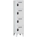 Wolf Omara s predelki z zaklepanjem, višina predelka 450 mm, VxŠxG 1850 x 400 x 500 mm, širina razdelka 400 mm, barva korpusa / vrat svetlo siva / sve | Shoptok.si