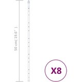  Meteorska svjetla 8 kom 50 cm šarena 288 LED žarulja | shoptok.hr