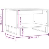  Stolić za kavu boja hrasta sonome 60x50x40 cm konstruirano drvo | shoptok.hr