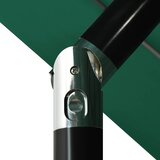  Vrtni suncobran s 3 razine i aluminijskim stupom 3,5 m zeleni | shoptok.hr