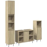 Furnova Kopalniška garnitura 3-delna sonoma hrast inženirski les, (21945707) | Shoptok.si