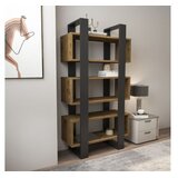 Hanah home Bookshelf Reina, 80x150x29,5 cm, Orah-antracit | Eponuda.ba