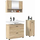 vidaXL Komplet pohištva za kopalnico s predalom 3 pcs sonoma hrast | Shoptok.si