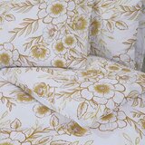  Set posteljine za poplun bijelo-smeđi 260 x 220 cm pamučni | shoptok.hr