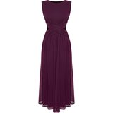 Trendyol Purple Window/Cut Out Detailed Tulle Elegant Evening Dress Cene