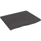Stolna ploča tamnosiva 60x50x2 cm obrađena masivna hrastovina | shoptok.hr