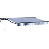  Ručni okvir tende s LED-ima Plava, Bijela, Antracit 3,5 x 2,5 m | shoptok.hr