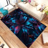 Tepih sa gumenom podlogom 140x220cm - tirkizni cvet, TG-3085 Cene