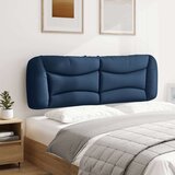 vidaXL Vzglavna stranica modra 160 cm blago, (21038462) | Shoptok.si
