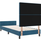  Krevet Tamnoplavi 90x190 cm Baršun | shoptok.hr
