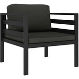 vidaXL Sofa za jednu osobu s jastucima aluminijska antracit | shoptok.hr