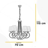 Lesnina XXXL LESTENEC 70/70/115 cm E14 | Shoptok.si