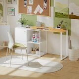  Kutni radni stol u obliku slova L s ormarićima 150x40x75 cm bijela | shoptok.hr