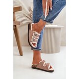 Boto Women's Slippers Slides With Buckles And Fur Beige Ezilena | Eponuda.ba