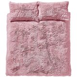 Catherine Lansfield Roza produžena posteljina za bračni krevet 230x220 cm Cuddly Deep Pile - Cijene