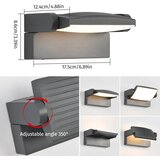 SANSHI 12 W zunanja LED stenska svetilka | Shoptok.si